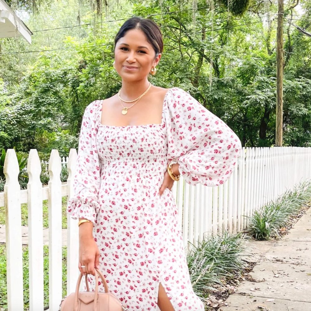 Gibsonlook Never Worn Jennifer Long Sleeve Smocked Dress